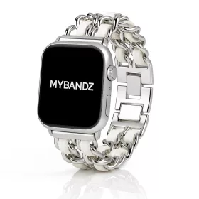 Apple Watch Dubaj óraszíj / ezüst-fehér / 40/41 és 42mm