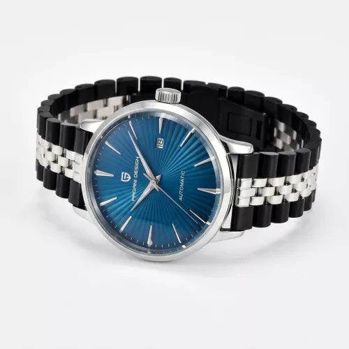 MYBANDZ Steel'o fém óraszíj / fekete-ezüst/ 20mm
