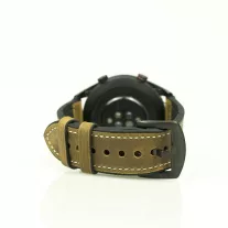   MYBANDZ Kívül puha bőr belül szilikon óraszíj /barna/ 20mm