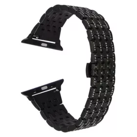  Apple Watch kristályos fém óraszíj /fekete/ 40/41 és 42mm