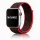 Apple Watch rugalmas szövet óraszíj /fekete-pink/ 44/45/46/49 mm