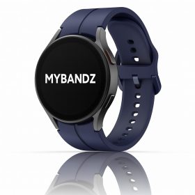   MYBANDZ Sportos szilikon óraszíj Galaxy Watch 4-5-6-7 /éjkék-rés nélkül/ 20mm