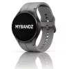 MYBANDZ Sportos szilikon óraszíj Galaxy Watch 4-5-6-7 /szürke-rés nélkül/ 20mm