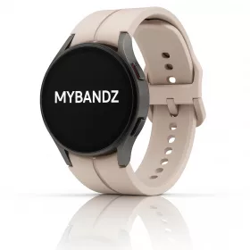   MYBANDZ Sportos szilikon óraszíj Galaxy Watch 4-5-6-7 /halvány pink-rés nélkül/ 20mm