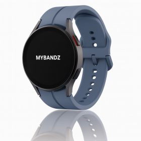   MYBANDZ Sportos szilikon óraszíj Galaxy Watch 4-5-6-7 /szürkés kék-rés nélkül/ 20mm