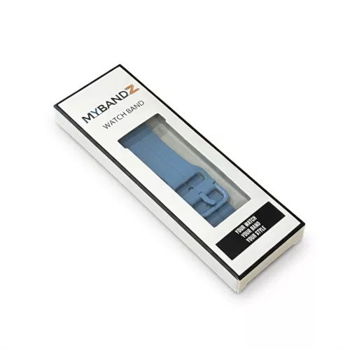 MYBANDZ Sportos szilikon óraszíj Galaxy Watch 4-5-6-7 /szürkés kék-rés nélkül/ 20mm