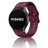 MYBANDZ Sportos szilikon óraszíj Galaxy Watch 4-5-6-7 /bordó-rés nélkül/ 20mm