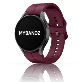   MYBANDZ Sportos szilikon óraszíj Galaxy Watch 4-5-6-7 /bordó-rés nélkül/ 20mm