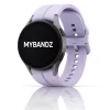 MYBANDZ Sportos szilikon óraszíj Galaxy Watch 4-5-6-7 /halvány lila-rés nélkül/ 20mm