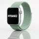 Apple Watch rugalmas szövet óraszíj /világos zöld/ 44/45/46/49 mm