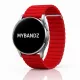 MYBANDZ Mágneses loop bőróraszíj /piros/ 20mm
