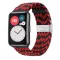 MYBANDZ Elasztikus szövet szíj /fekete-piros/-Huawei Watch Fit 2