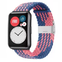  MYBANDZ Elasztikus szövet szíj /kék-pink/-Huawei Watch Fit 2