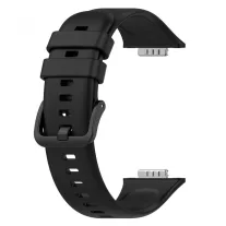   MYBANDZ Szilikon óraszíj fém csattal /fekete/-Huawei Watch Fit 2