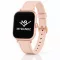Apple Watch körcsatos bőróraszíj fém csattal /halvány pink/ 40/41 és 42mm