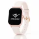 Apple Watch körcsatos bőróraszíj fém csattal /halvány pink/ 40/41 és 42mm