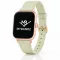 Apple Watch körcsatos bőróraszíj fém csattal /bézs/ 40/41 és 42mm