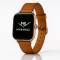Apple Watch körcsatos bőróraszíj fém csattal /barna/ 40/41 és 42mm