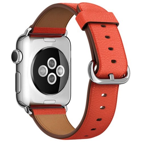 Apple Watch bőróraszíj /piros/ 38/40/41 mm