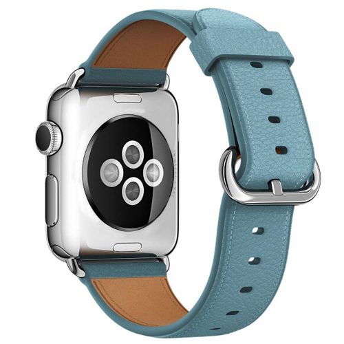 Apple Watch bőróraszíj /világos kék/ 38/40/41 mm