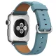 Apple Watch bőróraszíj /világos kék/ 44/45/46/49 mm