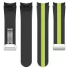 MYBANDZ Csíkos szilikon óraszíj Galaxy Watch 4-5-6-7 /fekete-zöld/