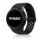 MYBANDZ Lélegző mágneszáras szilikon óraszíj Galaxy Watch 4-5-6-7 /fekete(fekete csat)