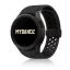 MYBANDZ Lélegző mágneszáras szilikon óraszíj Galaxy Watch 4-5-6-7 /fekete(fekete csat)