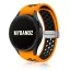 MYBANDZ Lélegző mágneszáras szilikon óraszíj/narancs-fekete/ Galaxy Watch 4-5-6-7-7