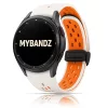 MYBANDZ Lélegző mágneszáras szilikon óraszíj /bézs-narancs Galaxy Watch 4-5-6-7-7
