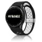 MYBANDZ Lélegző mágneszáras szilikon óraszíj /fekete-fehér Galaxy Watch 4-5-6-7-7