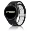 MYBANDZ Lélegző mágneszáras szilikon óraszíj /fekete-fehér Galaxy Watch 4-5-6-7-7