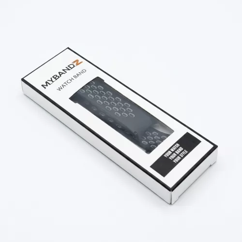 MYBANDZ Lélegző mágneszáras szilikon óraszíj /fekete-szürke Galaxy Watch 4-5-6-7-7