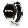MYBANDZ Lélegző mágneszáras szilikon óraszíj /fehér-fekete Galaxy Watch 4-5-6-7-7