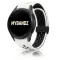 MYBANDZ Lélegző mágneszáras szilikon óraszíj /fehér-fekete Galaxy Watch 4-5-6-7-7