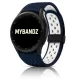 MYBANDZ Lélegző mágneszáras szilikon óraszíj /kék-fehér Galaxy Watch 4-5-6-7-7