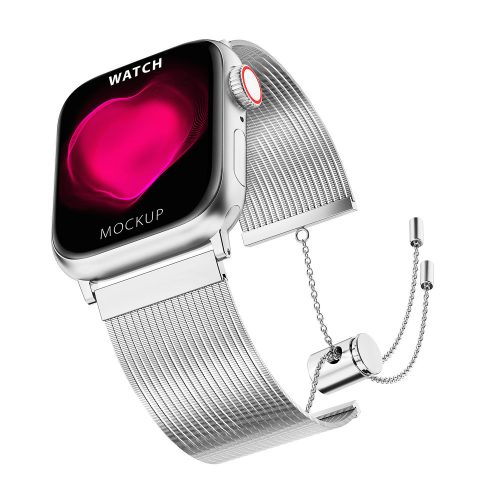 Apple Watch láncos ékszer fém szíj / ezüst / 42/44/45/49 mm