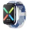 MYBANDZ Elasztikus szövet szíj /kék-fehér/-Huawei Watch Fit 2