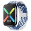 MYBANDZ Elasztikus szövet szíj /kék-fehér/-Huawei Watch Fit 2