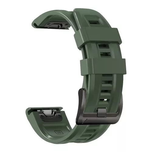 MYBANDZ Sportos szilikon óraszíj - khaki (Garmin 26mm QF)