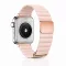 Apple Watch mágneses bőróraszíj fém csattal /púder/ 44/45/46/49 mm