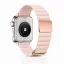 Apple Watch mágneses bőróraszíj fém csattal /púder/ 44/45/46/49 mm