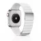 Apple Watch mágneses bőróraszíj fém csattal /fehér/ 44/45/46/49 mm