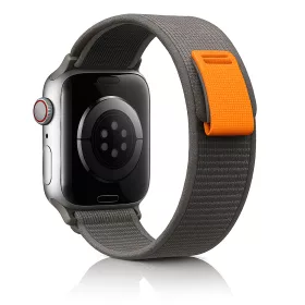   Apple Watch Trail Loop óraszíj /szürke-narancs/ 44/45/46/49 mm