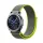 MYBANDZ Tépőzáras rugalmas szövet óraszíj / szürke-neon zöld / 20mm