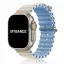 Apple Watch Ocean szilikon óraszíj / bézs-kék / 44/45/46/49 mm