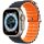 Apple Watch Ocean szilikon óraszíj / fekete-narancssárga / 42/44/45/49 mm