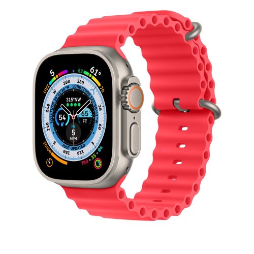 Apple Watch Ocean szilikon óraszíj /piros/ 38/40/41 mm