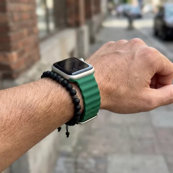 Apple Watch Ocean szilikon óraszíj /zöld/ 40/41 és 42mm