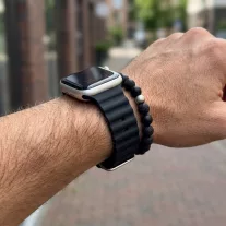 Apple Watch Ocean szilikon óraszíj /fekete/ 44/45/46/49 mm